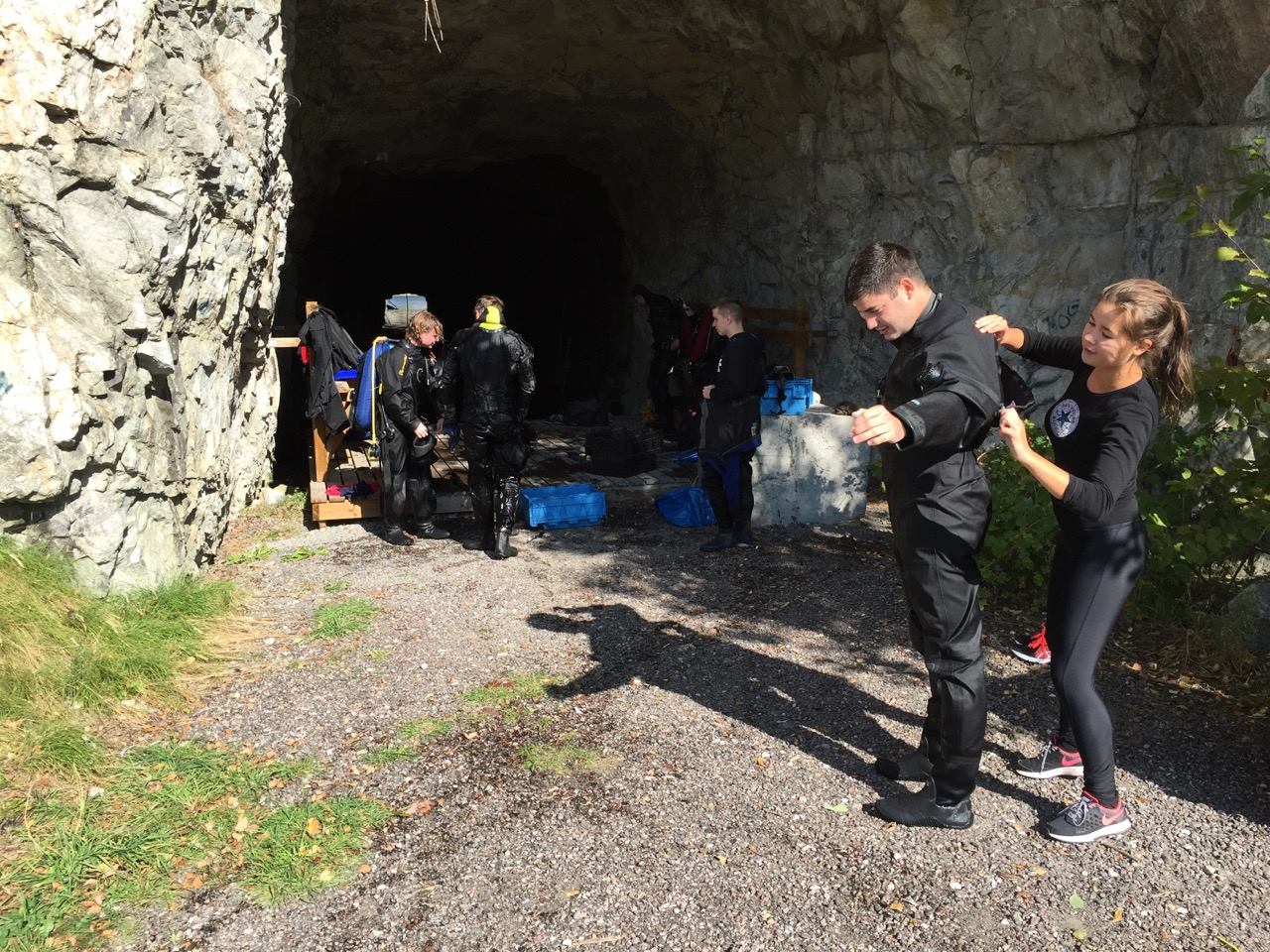 Förberedelse för dyk