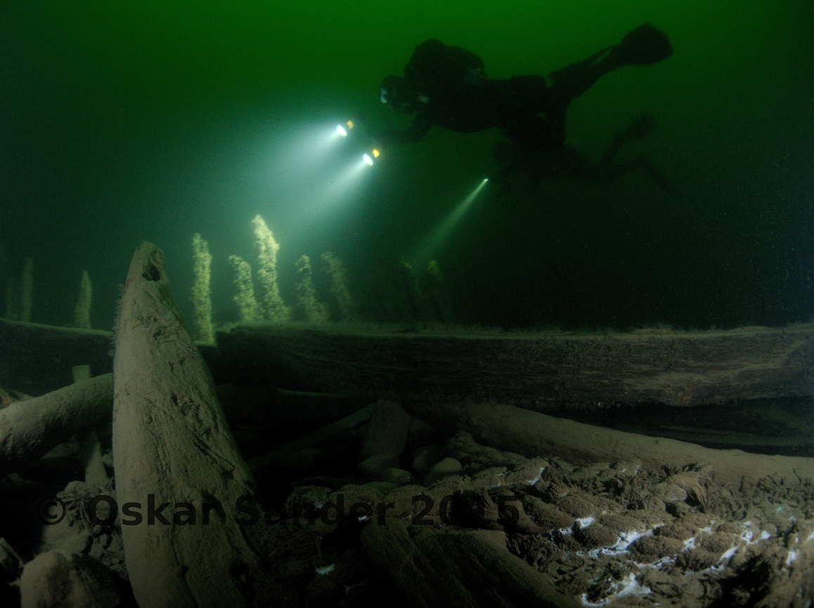 Dykare på Gröne Jägaren.